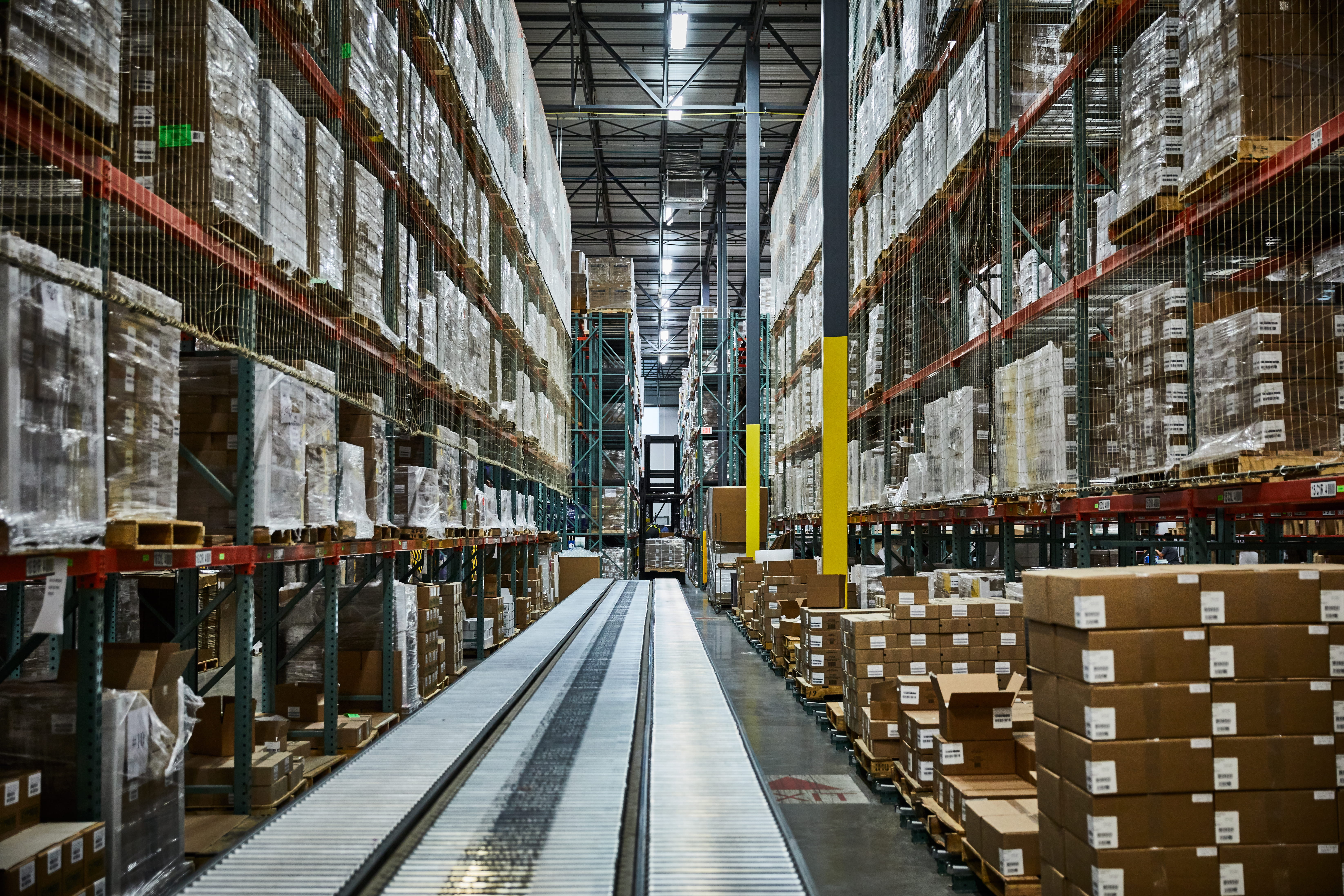 Racking infrastructure of our Louisville Distribution Center